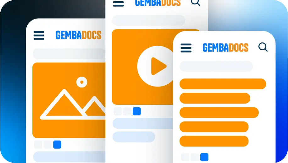 Image, video and/or text SOPs